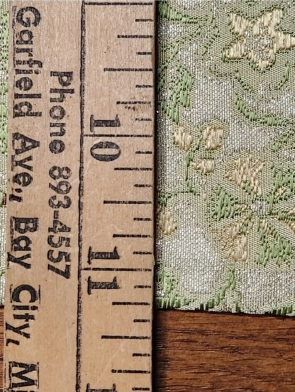 Authentic Tatsumura Kyoto Silk Brocade Table Runner | Historic Japanese Textile